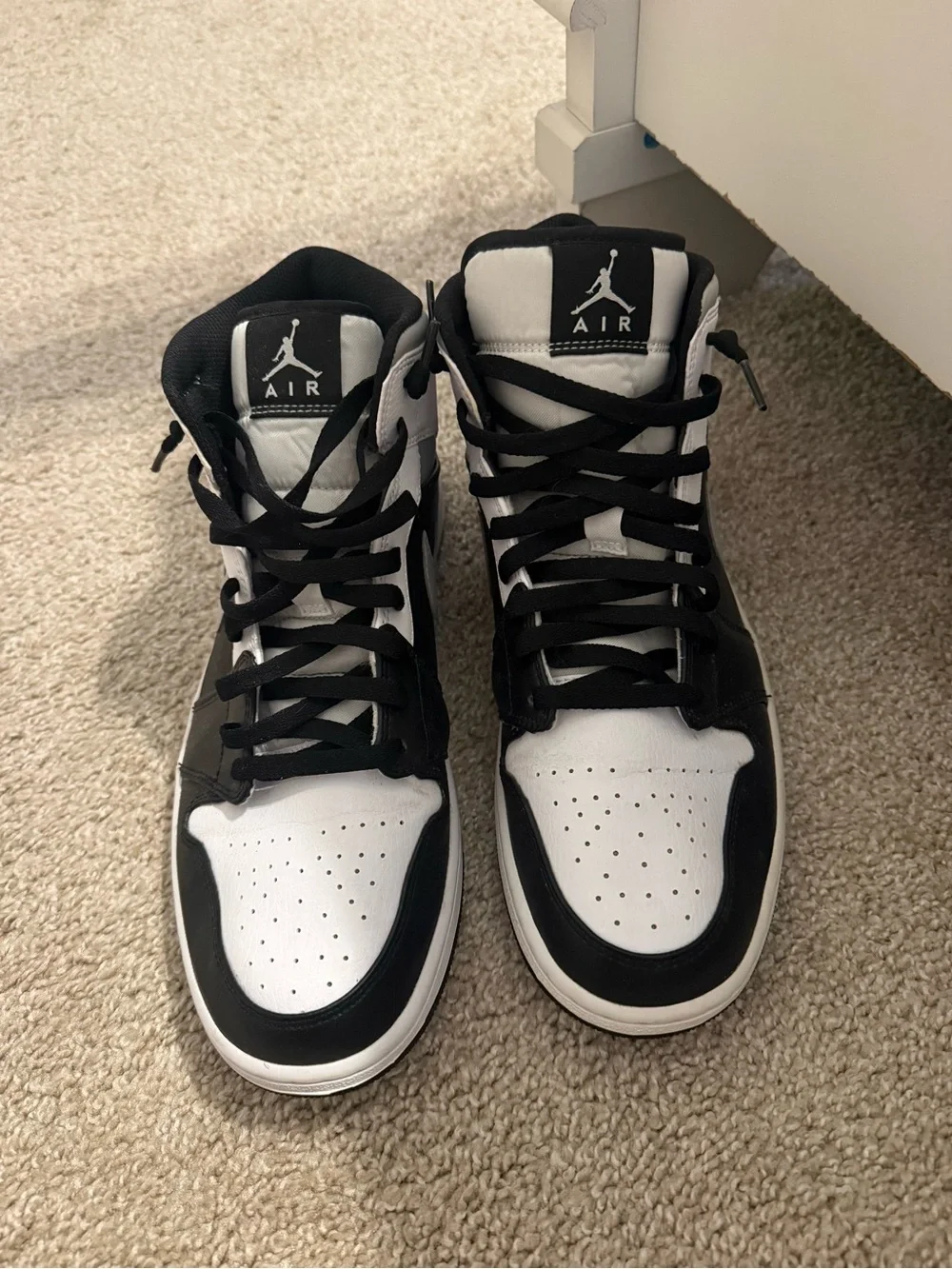 Jordan High Top Sneakers in Black, White, Gray